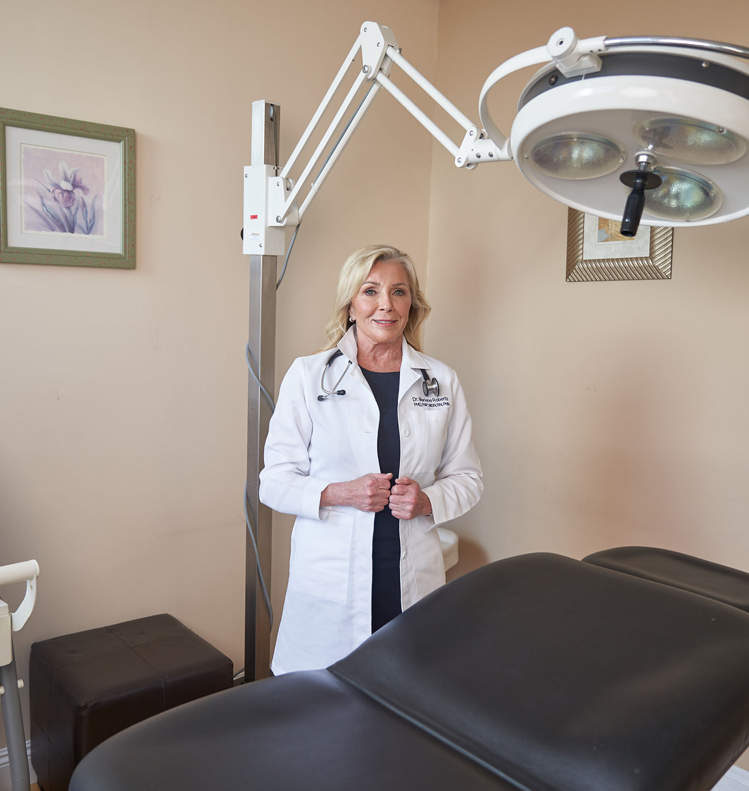 Dr. Marlene Roberts in her practice